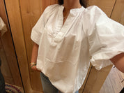Blouse coton– Élégance & Volume