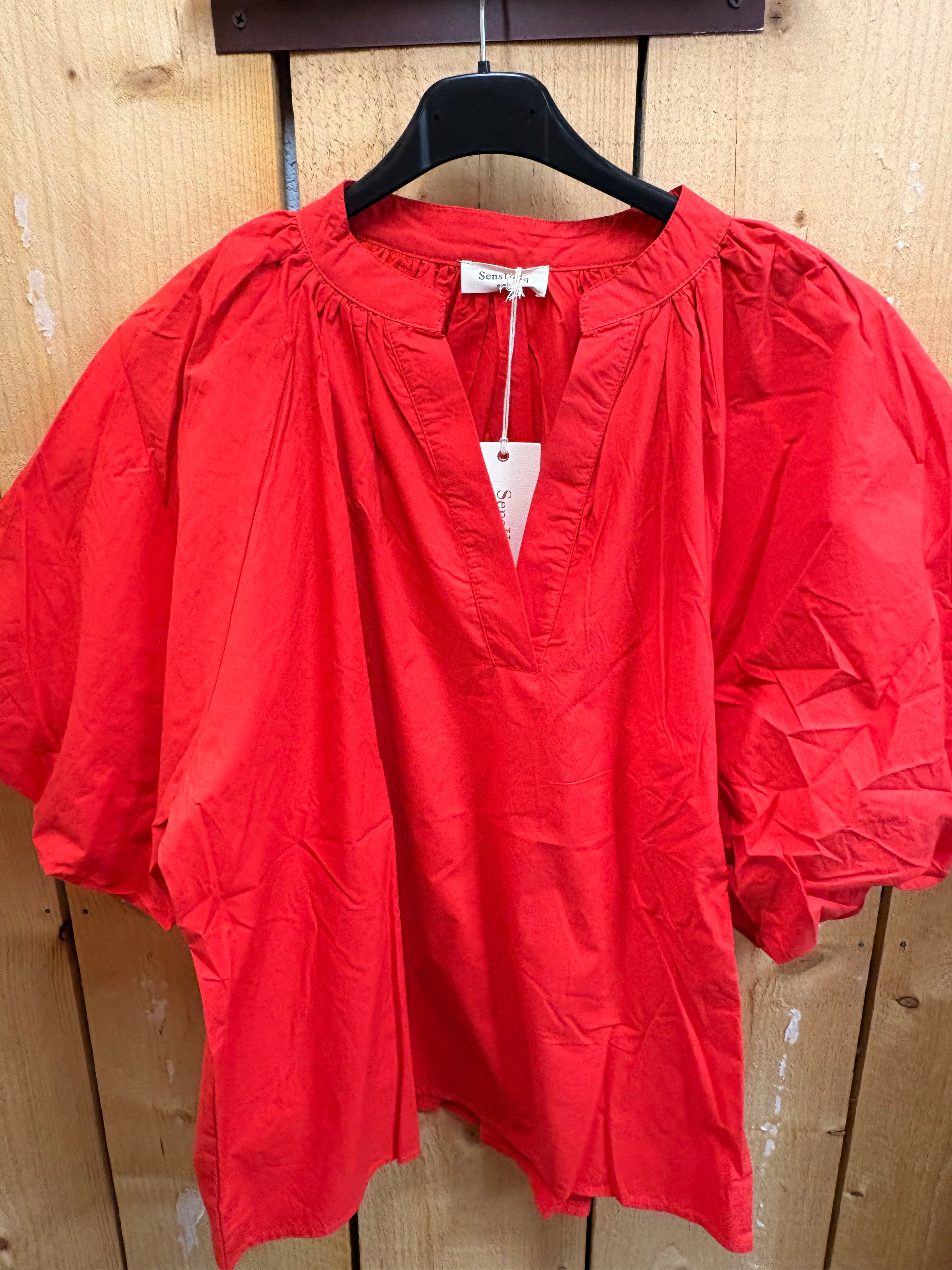 Blouse coton– Élégance & Volume