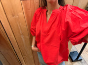 Blouse coton– Élégance & Volume