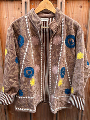 Veste Suzani- Veste velours Indienne