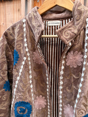 Veste Suzani- Veste velours Indienne