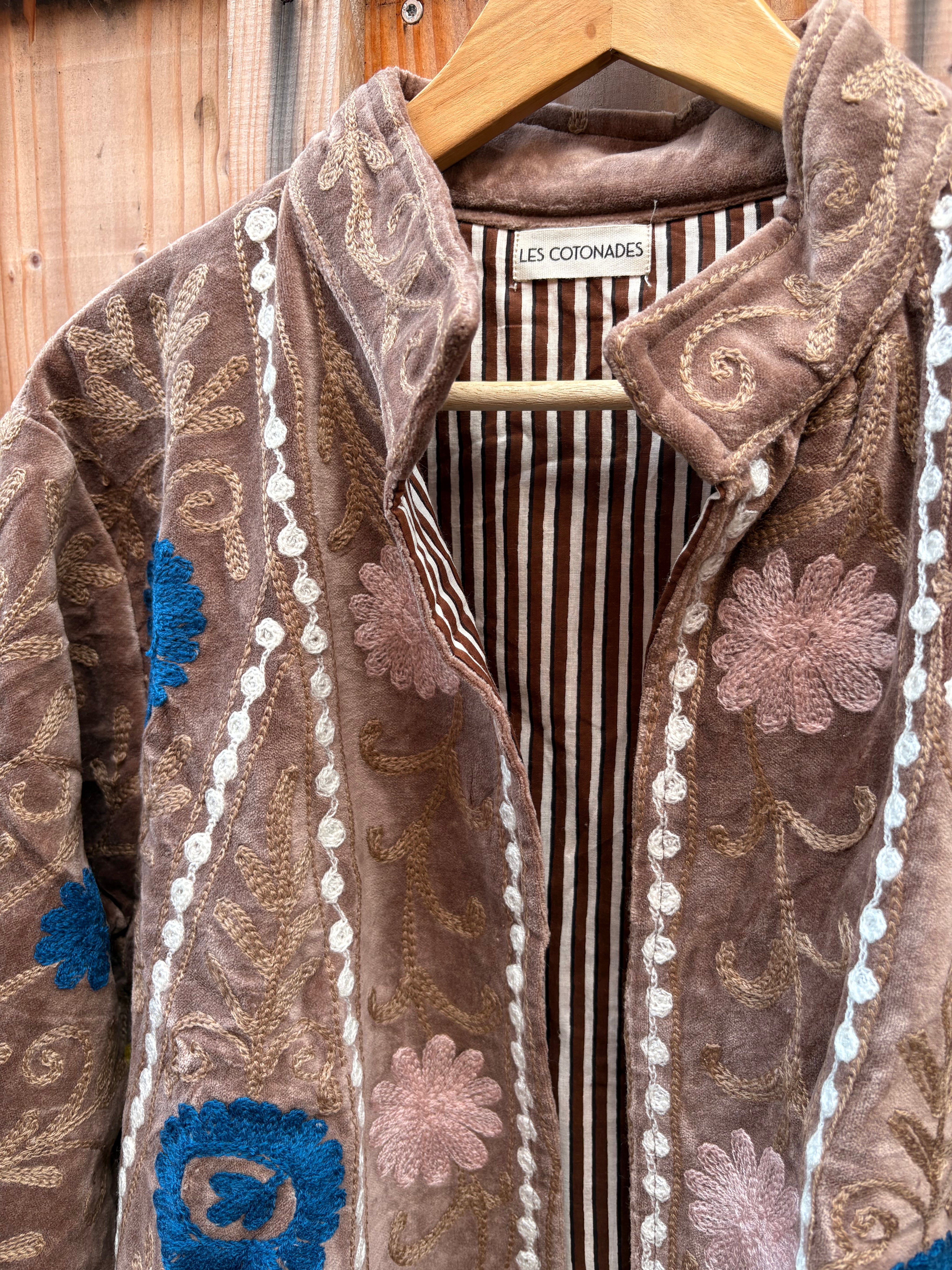 Veste Suzani- Veste velours Indienne