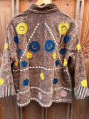 Veste Suzani- Veste velours Indienne