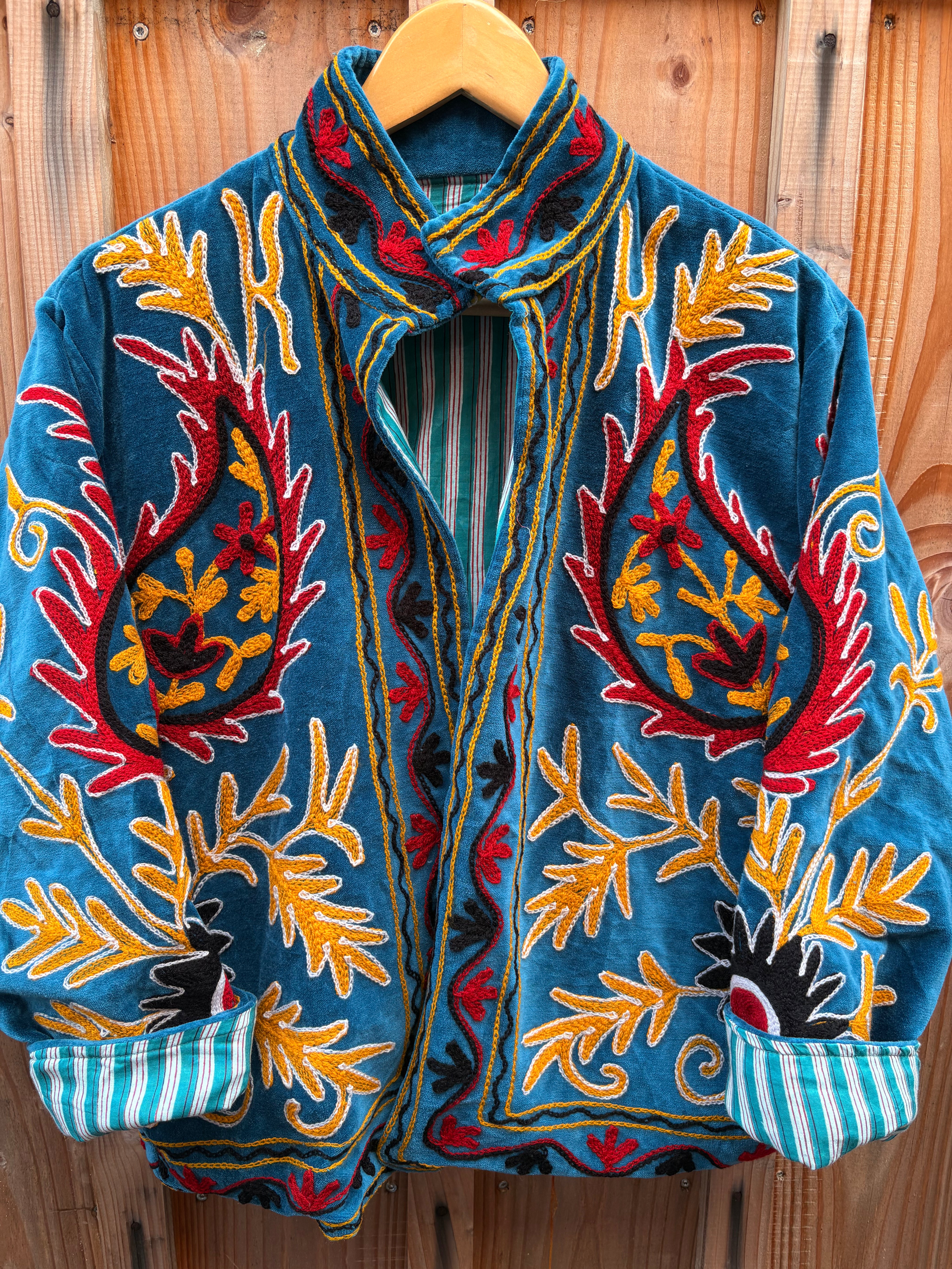 Veste Suzani- Veste velours Indienne