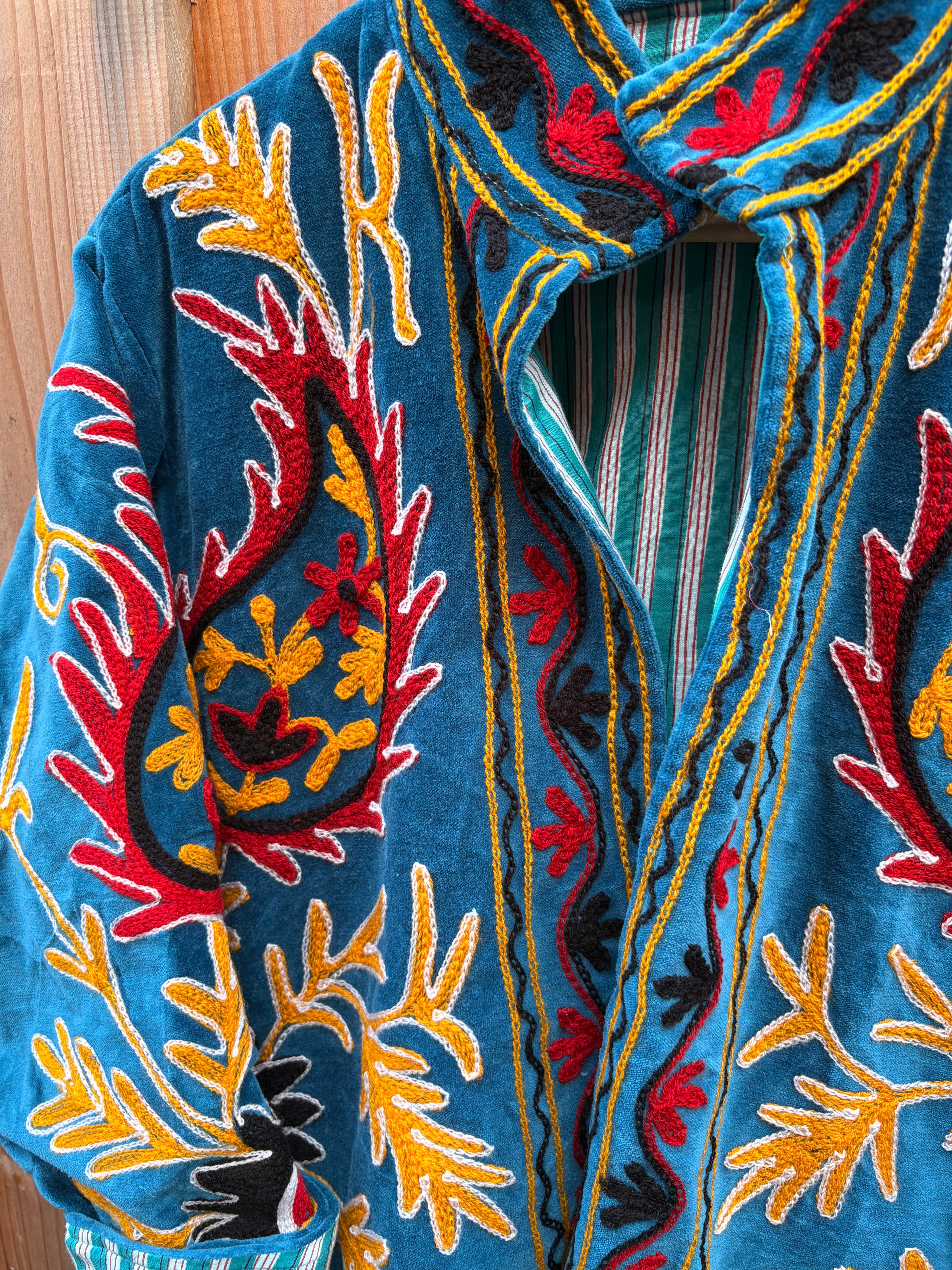 Veste Suzani- Veste velours Indienne