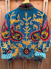 Veste Suzani- Veste velours Indienne