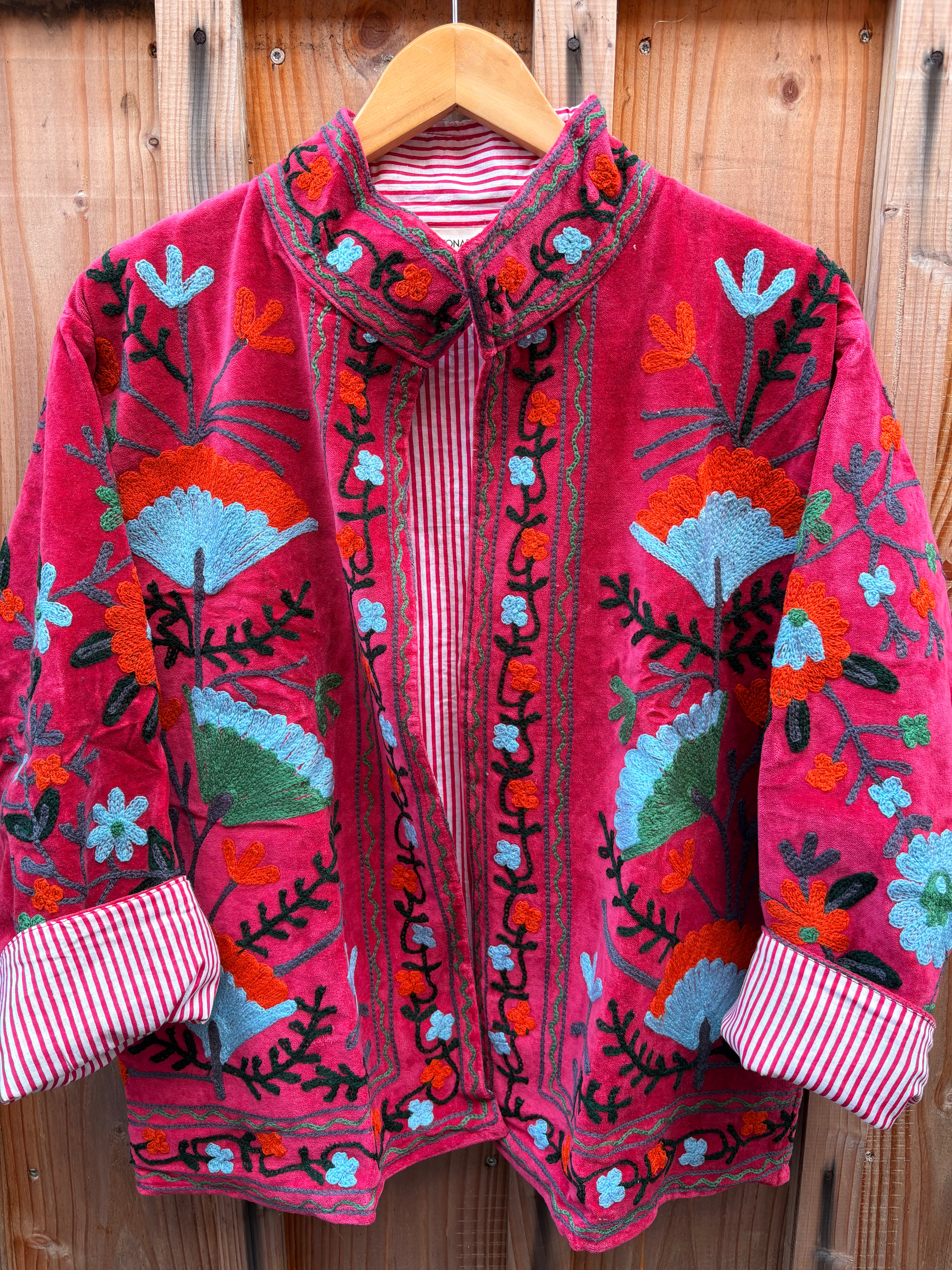 Veste Suzani- Veste velours Indienne