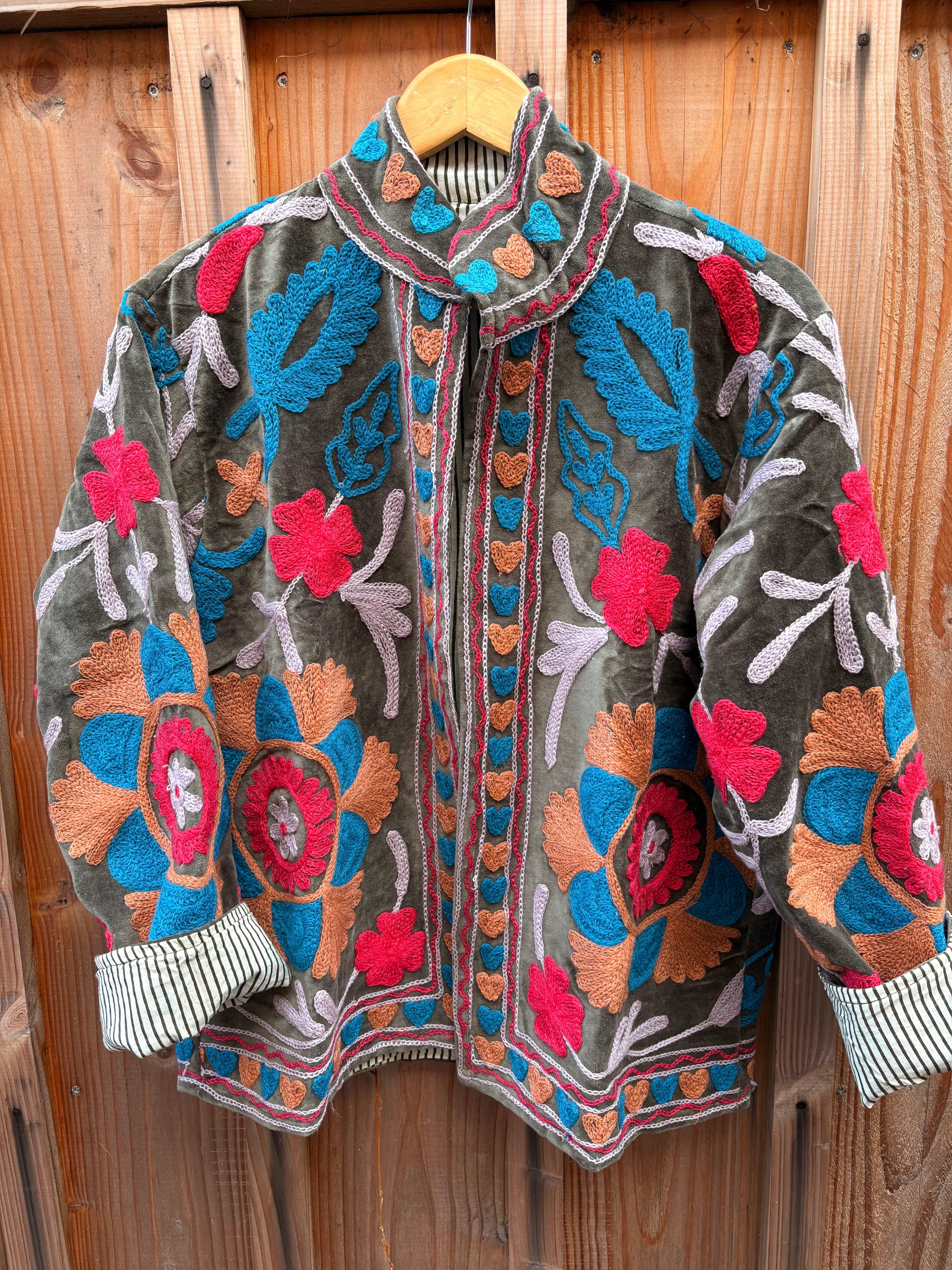 Veste Suzani- Veste velours Indienne