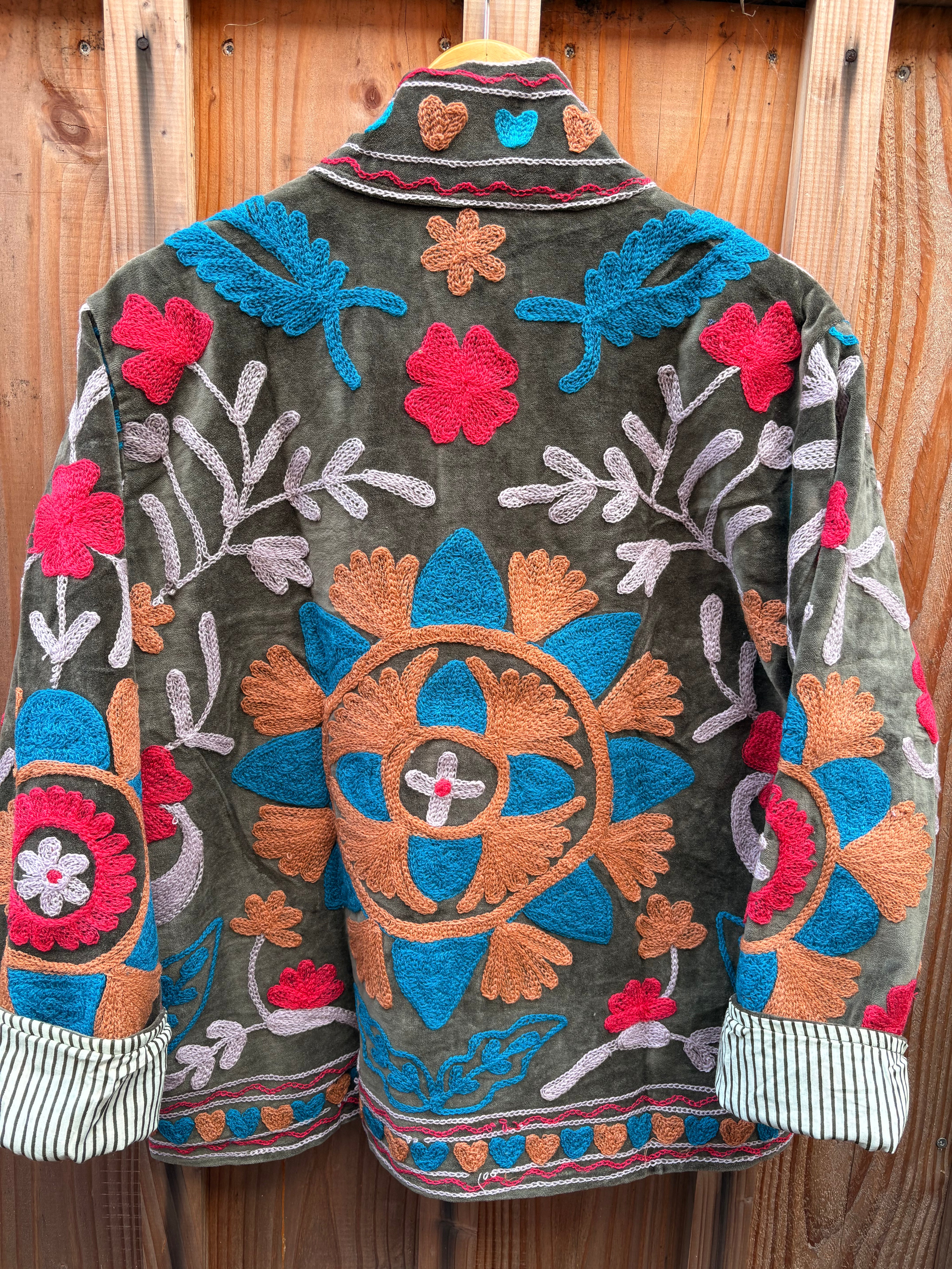 Veste Suzani- Veste velours Indienne