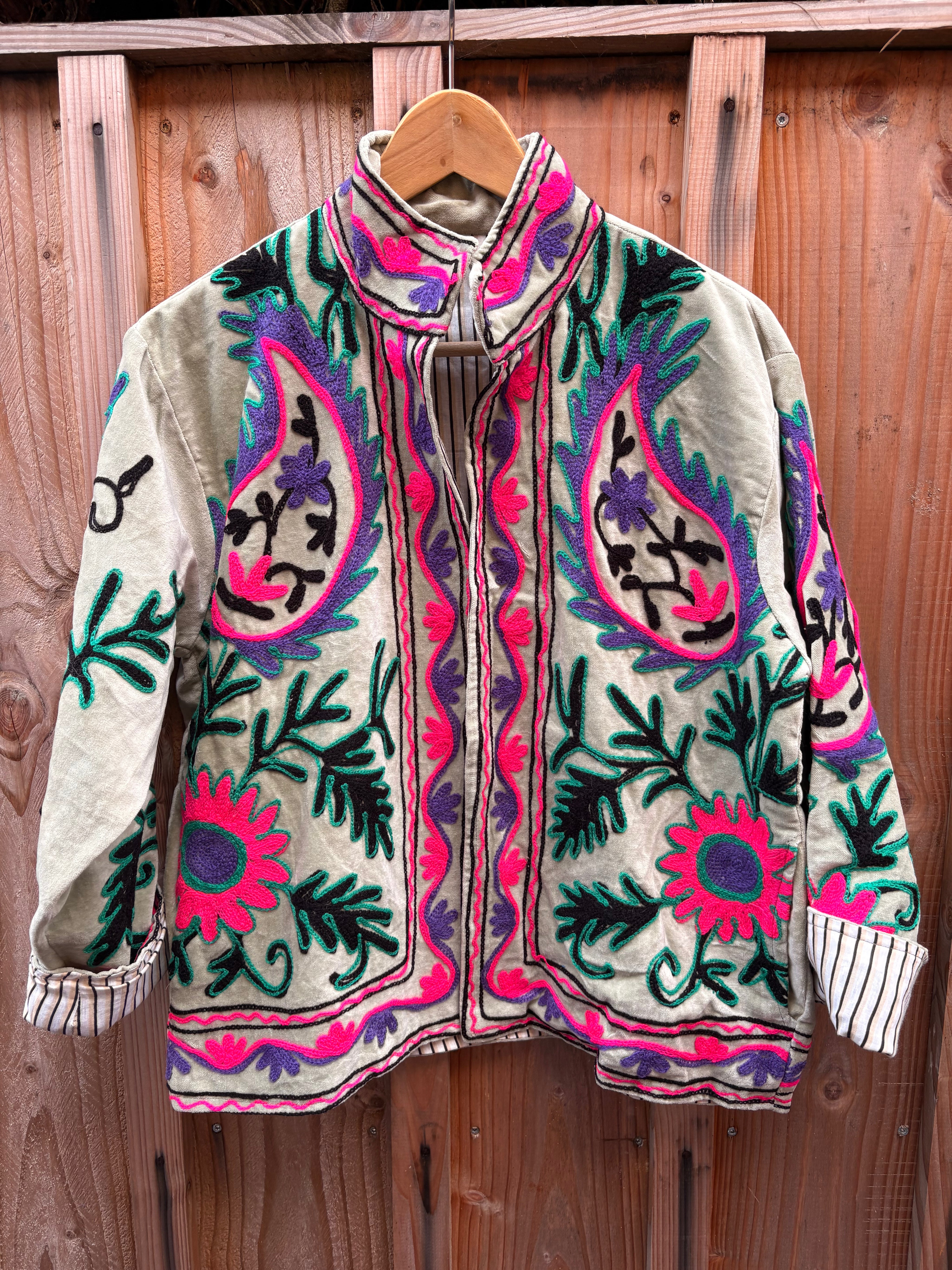 Veste Suzani- Veste velours Indienne