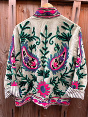 Veste Suzani- Veste velours Indienne