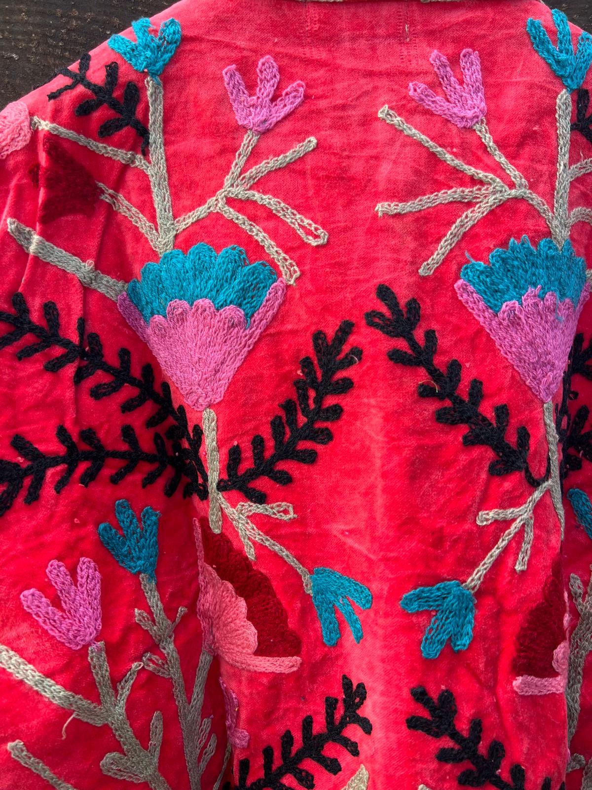 Veste Suzani- Veste velours Indienne