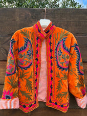 Veste Suzani- Veste velours Indienne