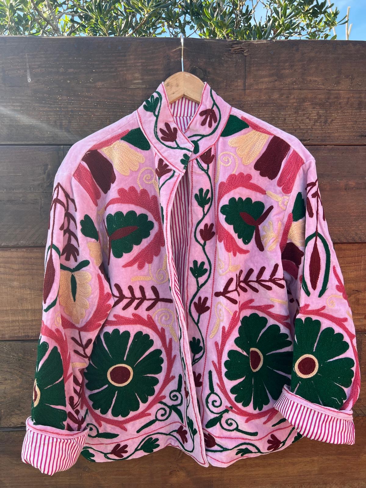 Veste Suzani- Veste velours Indienne