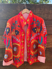 Veste Suzani- Veste velours Indienne