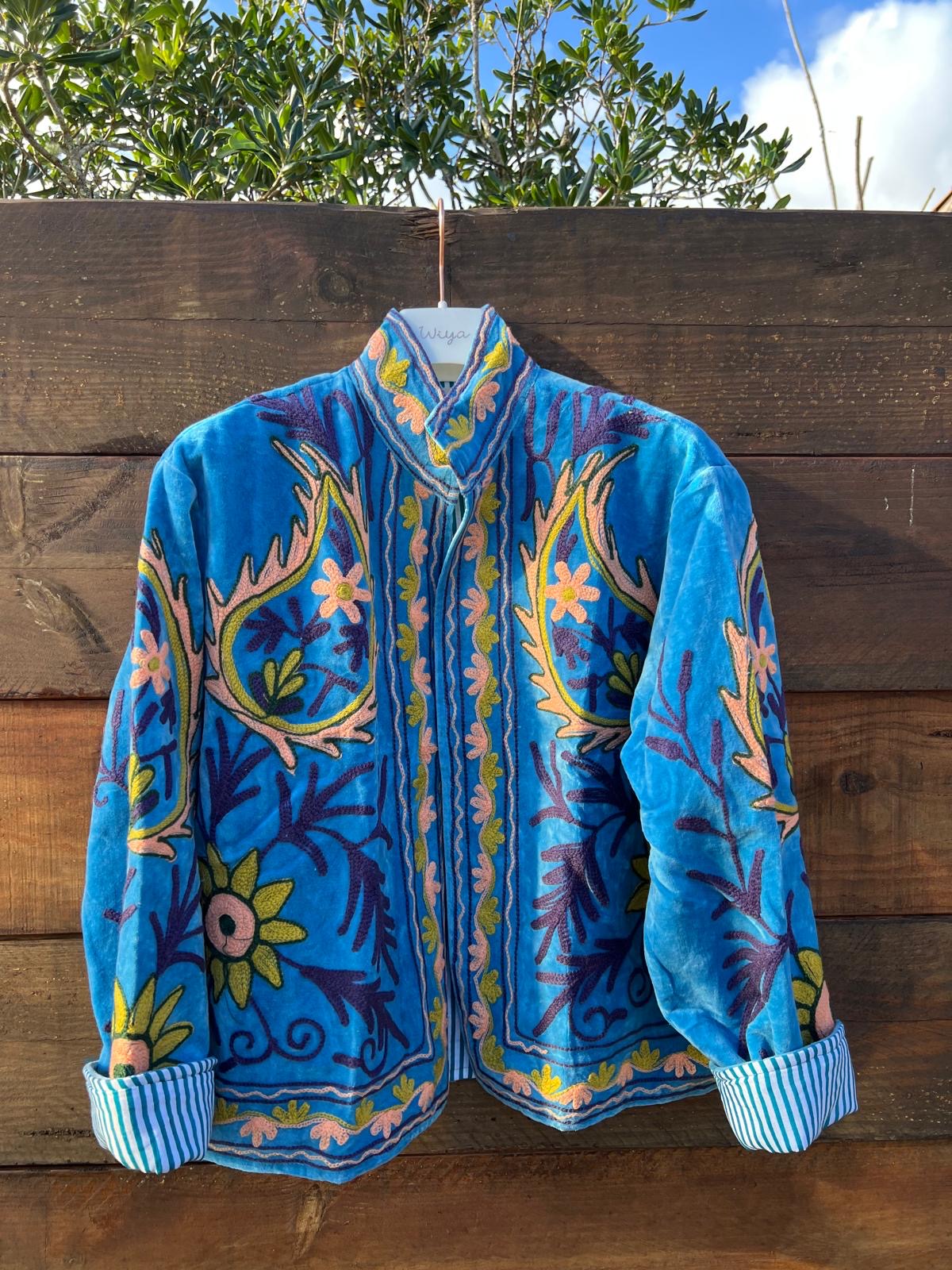 Veste Suzani- Veste velours Indienne