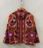 Veste Suzani- Veste velours Indienne