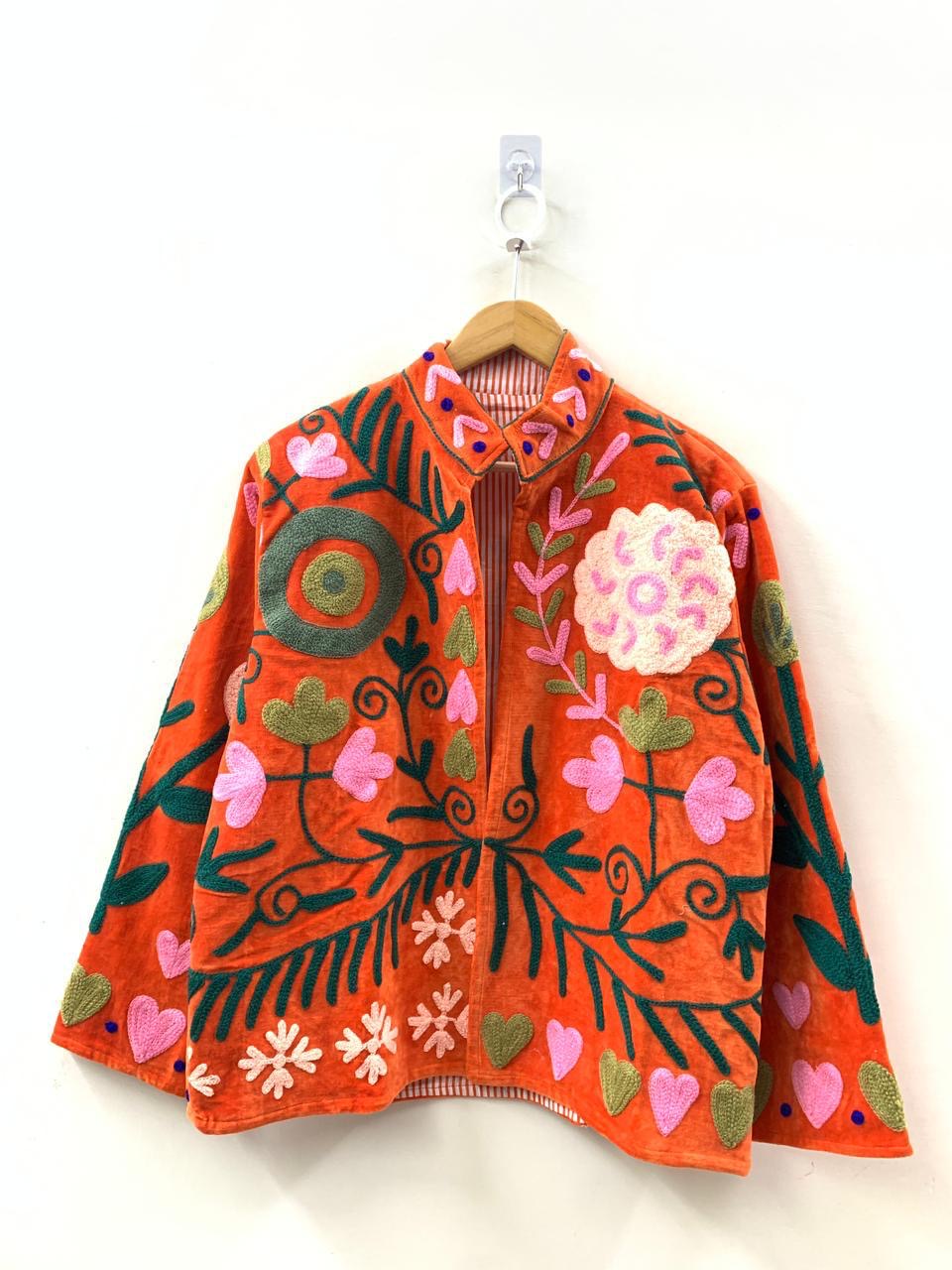 Veste Suzani- Veste velours Indienne