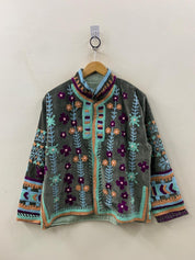 Veste Suzani- Veste velours Indienne